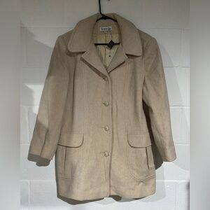 Cream Women's Coat Herman Kay 6